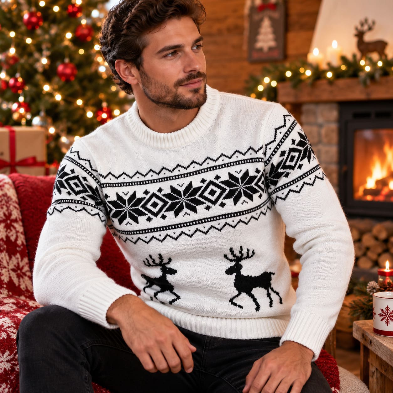 Pull de Noel Homme Chic