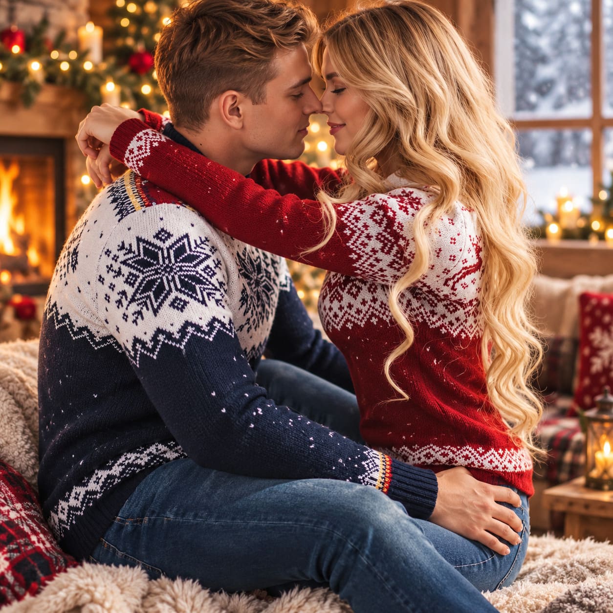 Pull de Noel Moche Couple