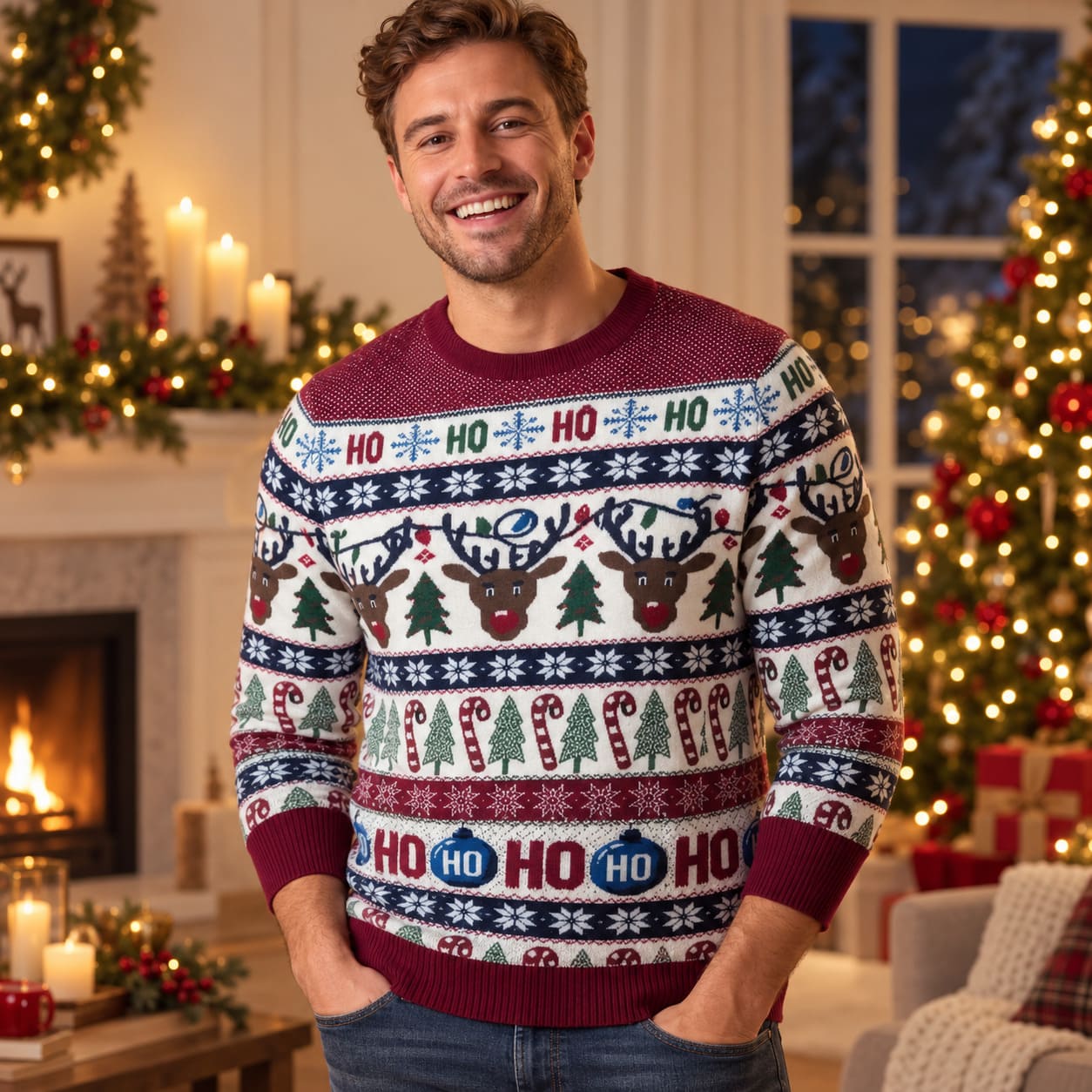 Pull de Noel à Led Unisexe