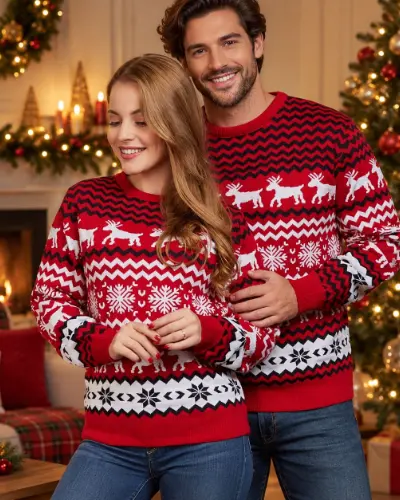 Pull de Noël couples